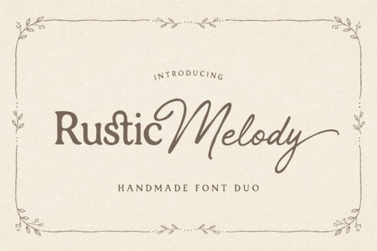 Rustic Melody Font